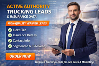 active authority trucking leads with insurance data