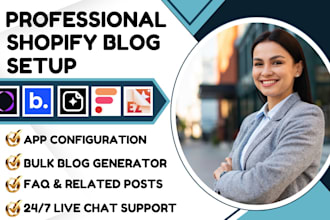setup shopify bloggle seowill jolt essential dropinblog avada tapitha ez ai