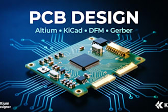 design pcb layout and schematic in altium kicad with dfm