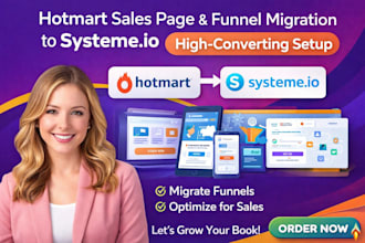 create hotmart sales page migrate funnel to systeme io