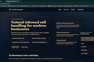 build ai voice receptionists and website chatbots