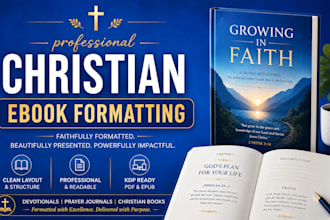 design, format christian ebook, daily devotional, prayer journal