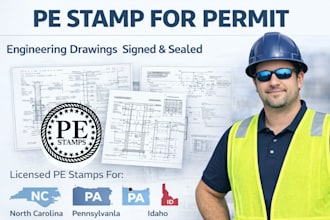 licensed architect engineer north carolina pennsylvania idaho pe stamp