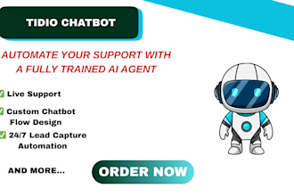 build a live chat bot for your website using tidio