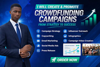 promote crowdfunding campaign promotion kickstater fundraising marketing