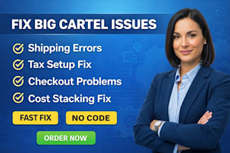 fix big cartel shipping rates tax setup checkout issues fast service