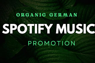 do organic german spotify music promotion