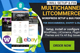 setup multichannel woocommerce, amazon, ebay walmart integration and fix errors