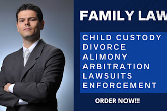 be your lawyer for child custody or divorce paperwork