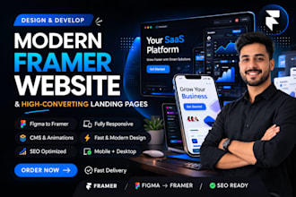 design, fix, optimize a high converting framer website or framer landing page
