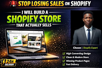 fix your shopify store and increase sales conversion fast
