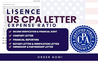 write CPA letter expense ratio ownership and partnership letter
