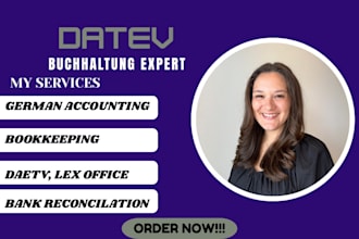 handle your german bookkeeping buchhultang and boookkeeping datev as tax advisor