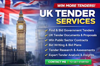 write winning UK tender, bid proposal, and government contract application