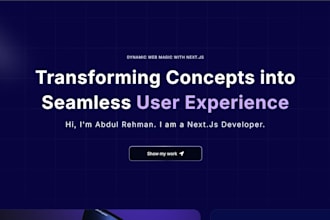 build a modern ai powered website using nextjs