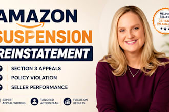 fix section 3 suspension inauthentic account appeal poa amazon reinstatement