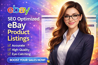 ebay listing ebay product listing ebay lister ebay product upload SEO optimized