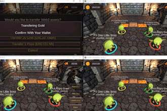 develop an nft, p2e, web3 blockchain game using unity3d for mobile, web, or PC