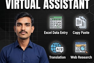 do data entry, excel data entry, copy paste and web research