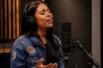be female singer, female rapper, female rock singer, to record female vocal