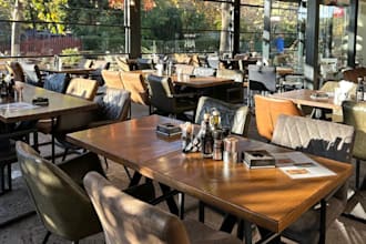 design restaurant interior, 3d interior design, cafe, bar interior, dining space