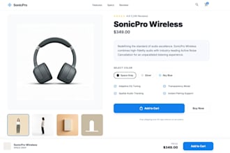 create single product page