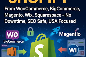 migrate your store to shopify from woocommerce bigcommerce magento wix, volusion