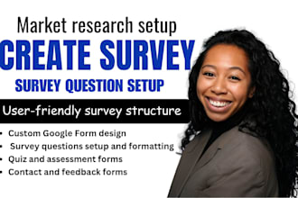 create and setup online survey question using google form