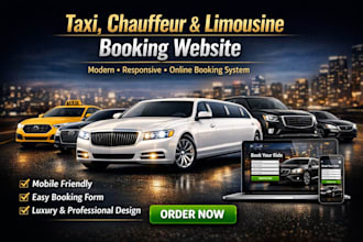 build a modern taxi, chauffeur and limousine booking website