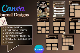 design a custom journal, planner, or printable template