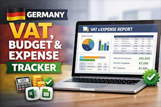 create excel vat budget and expense tracker for german small business in google