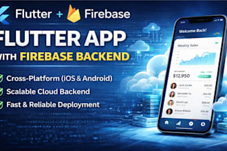 develop a flutter mobile app with firebase integration
