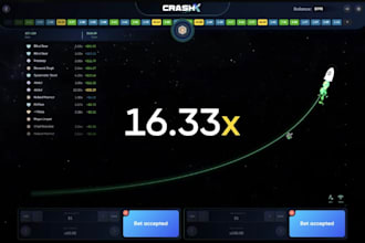 develop arcade game website, crash game website, crypto gaming web, aviator bot
