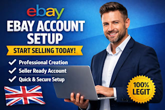 do ebay store setup, account creation for personal and business account setup