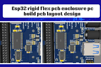 design ready iot esp32 rigid flex pcb enclosure pc build pcb layout circuit pcb
