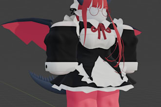 create a 3d character model in the roblox r6 style
