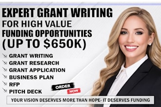 do grant writing, find grant, apply for grant, grant submission, business plan