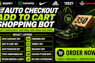 auto checkout bot auto purchase bot shopping bot stock monitoring pokemon bot