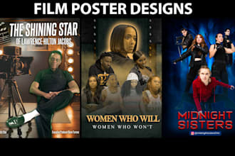 design a professional movie poster,  action film poster
