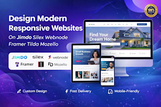 design modern responsive websites on jimdo silex webnode framer tilda mozel