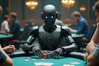 develop chess game smart ai bot, poker ai bot, clubgg bots, igaming website bot