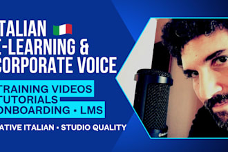 a professional italian voice over for e learning and corporate training
