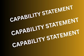 do government capability statement, rfp, grant,  and government contracts