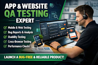 do app testing website testing QA testing and mobiles application