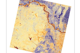 do gis spatial analysis, ndvi, lulc and thematic mapping etc