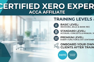 provide professional 1 on 1 xero training and consultation as an acca affiliate