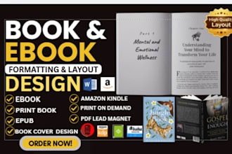 format ebook, self help ebook formatting, workbook layout design, ebook design