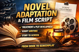 do novel adaptation treatment plot development tv series and film script