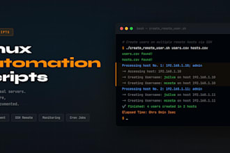 create a bash script for linux automation or server admin