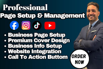 social media manager profile setup page setup social media page tiktok manager